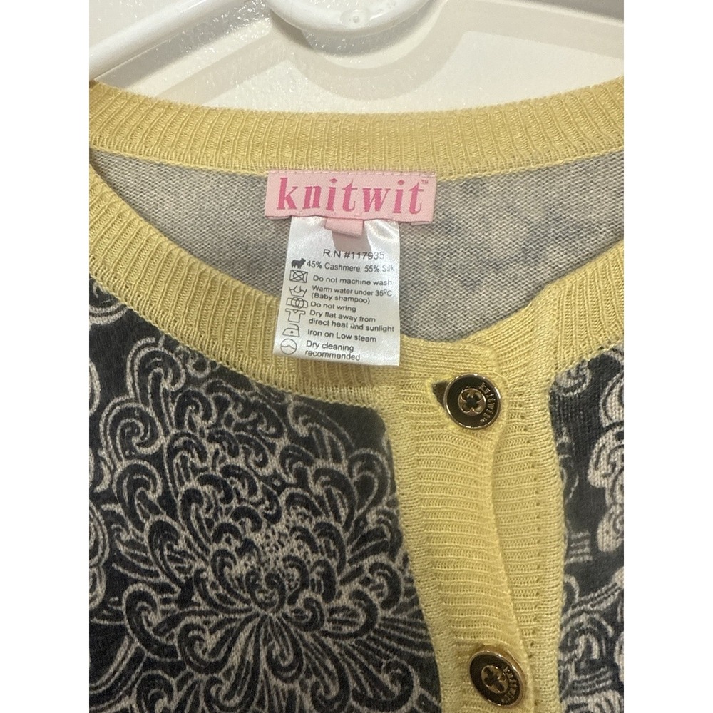 Women's Knitwit 45% Cashmere 55% Silk  Sweater Sz. L‎ - Picture 3 of 14